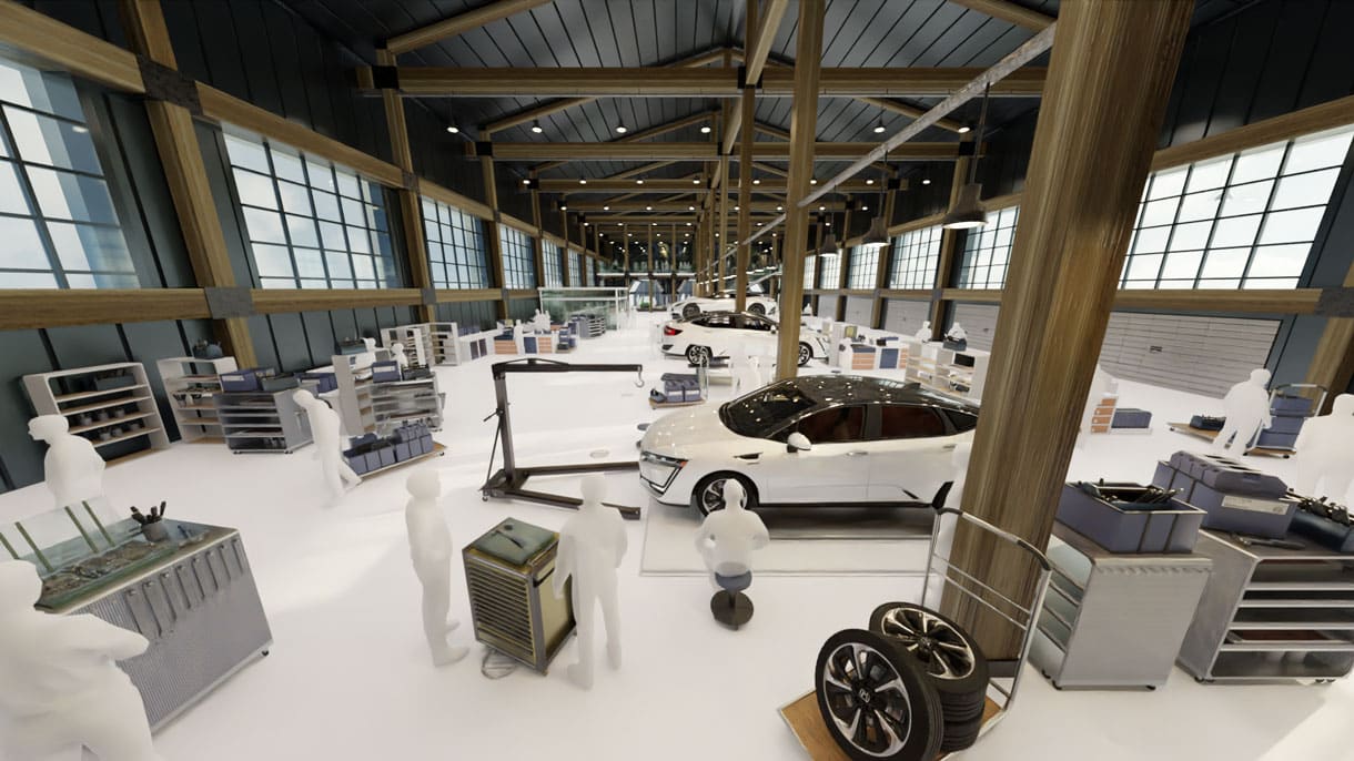 driven-oro-station-project-render-workshop-interior-brief Our experience spans from winning championships, operating leading race and country club venues and international FIA/FIM race track design.